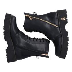 Anfibi PPJ961 Vitello cerniera laterale Nero