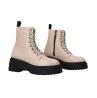 Tommy Hilfiger Anfibi Anfibi TJW CHUNKY SHINY LEATHER BOOT Beige - Foto 2