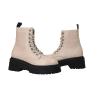 Tommy Hilfiger Anfibi Anfibi TJW CHUNKY SHINY LEATHER BOOT Beige - Foto 3