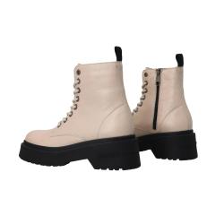 Anfibi TJW CHUNKY SHINY LEATHER BOOT Beige