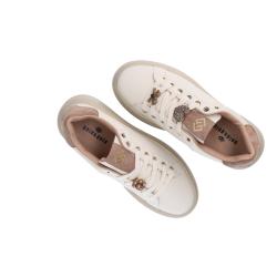 Sneakers GB971 Eco leather charm logo Beige