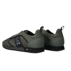 Sneakers Ea7 Sneakers Black and White Laces Verde scuro