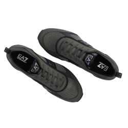 Sneakers Ea7 Sneakers Black and White Laces Verde scuro