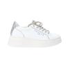 Sneakers New Addict leather platform Argento