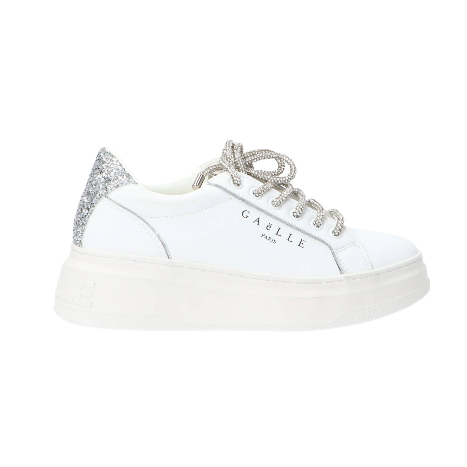 Gaelle Paris Sneakers Sneakers New Addict leather platform Argento