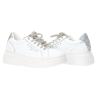 Sneakers New Addict leather platform Argento