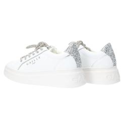 Sneakers New Addict leather platform Argento