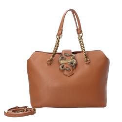 Just Cavalli Borse a spalla Borse a spalla JC A- ICONIC SNAKES STYLE 5 Cuoio