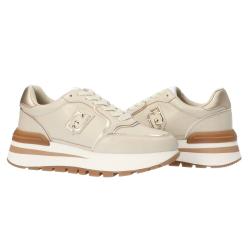Sneakers Amazing 25 calf platform Beige