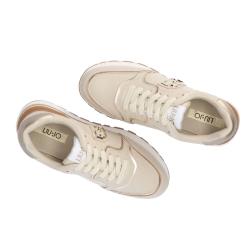 Sneakers Amazing 25 calf platform Beige