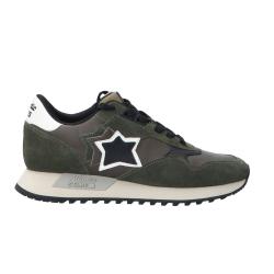 Atlantic Stars Sneakers Sneakers Draco pelle e suede Verde Scuro