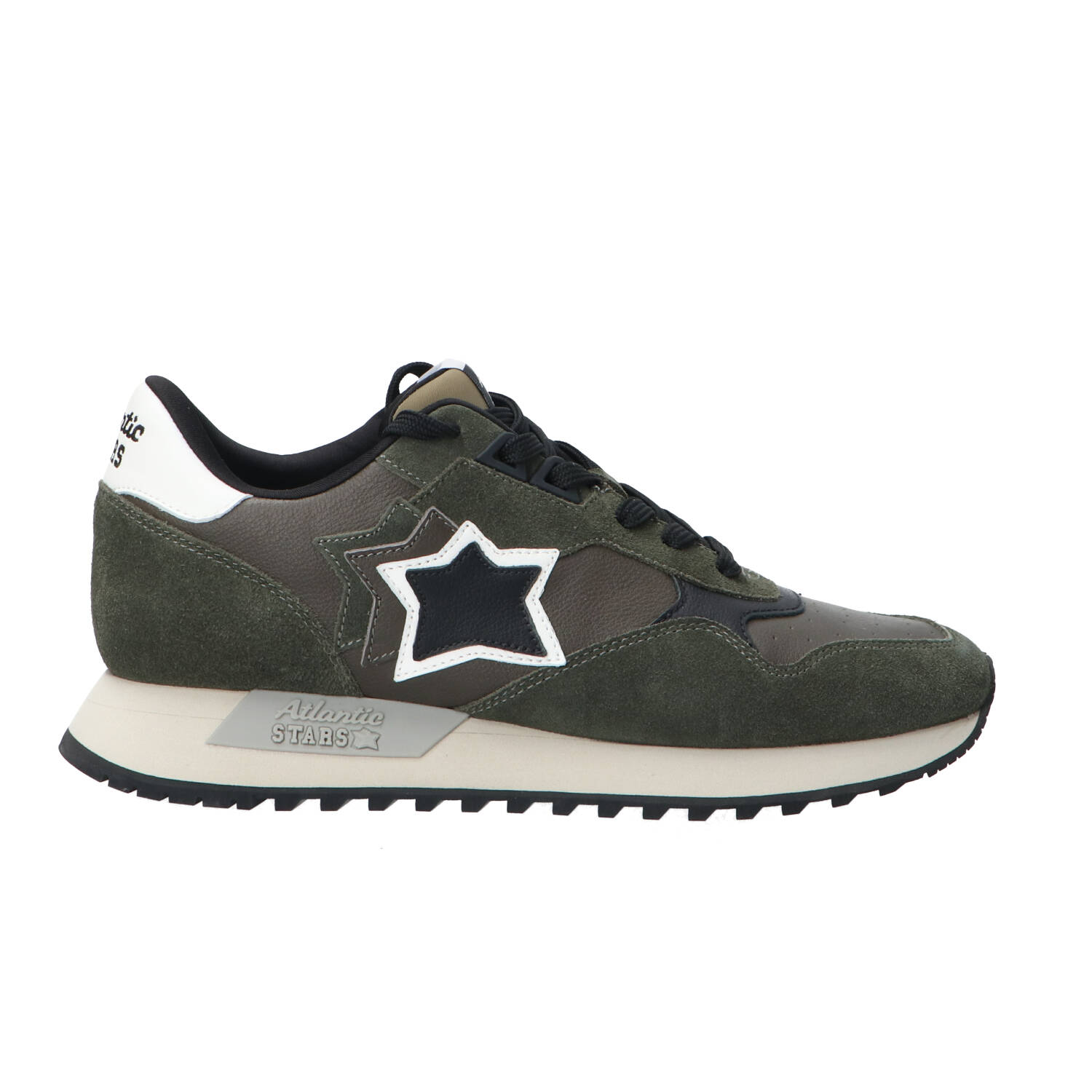 Atlantic Stars Sneakers Sneakers Draco pelle e suede Verde Scuro