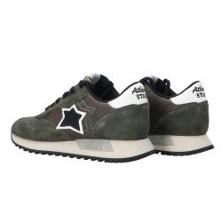 Sneakers Draco pelle e suede Verde Scuro