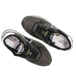 Sneakers Draco pelle e suede Verde Scuro