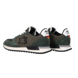 Sneakers Mennea pelle e suede Verde scuro