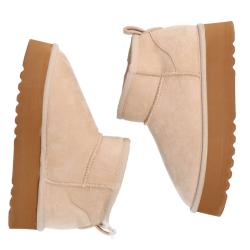 Stivaletti e Stivali FL241 Ecopelliccia Beige