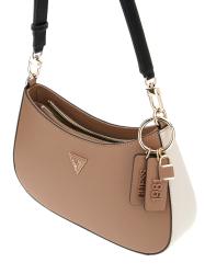 Borse a spalla NOELLE II TOP ZIP LOGO METALLIC Beige