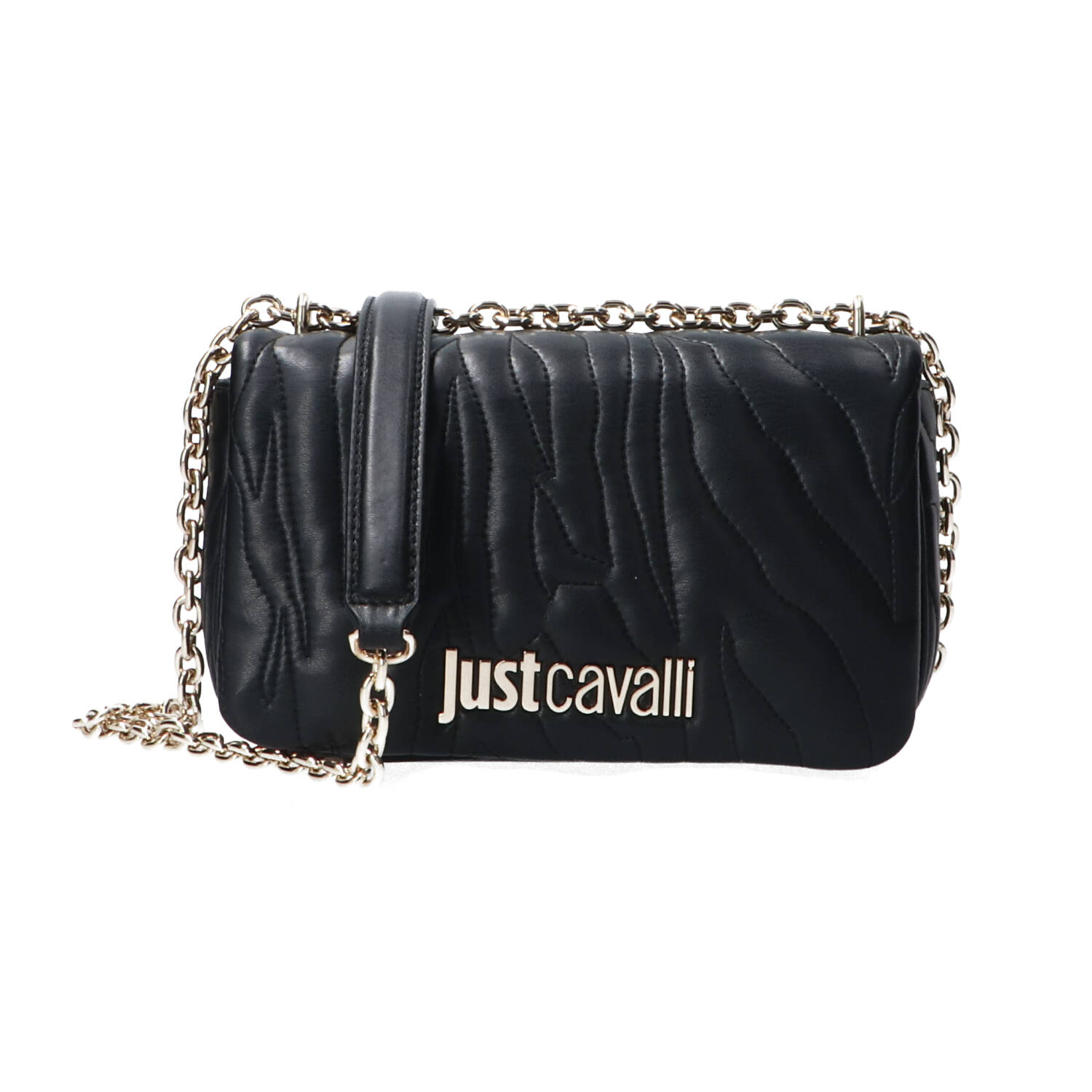 Just Cavalli Borse a spalla Borse a spalla JC E-QUILTED ZEBRA SYLE 4 Nero