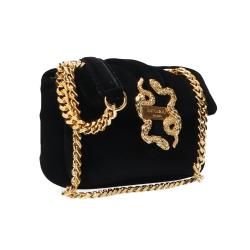 Borse a spalla JC C-ICONIC SNAKERS PUFFY VELVET Nero