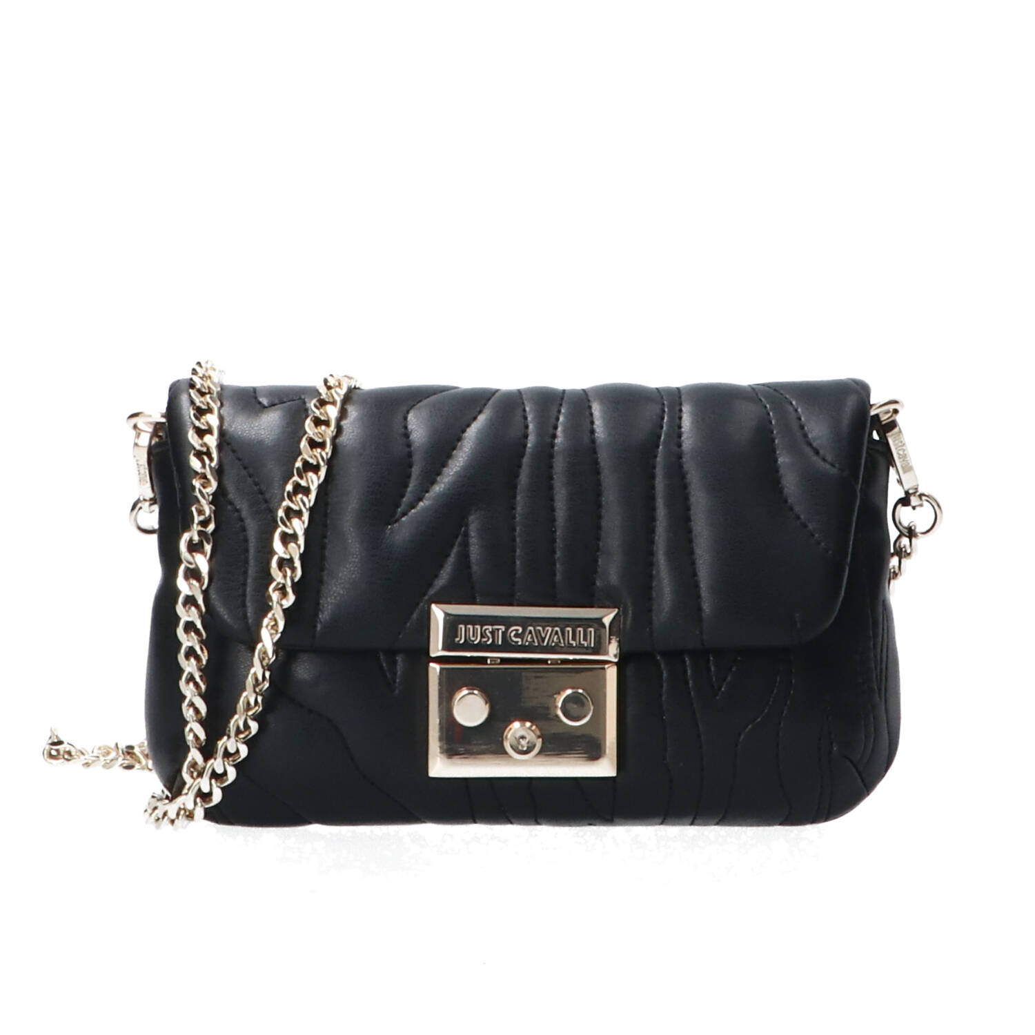 Just Cavalli Borse tracolla Borse tracolla JC E- QUILTED ZEBRA STYLE 11 Nero