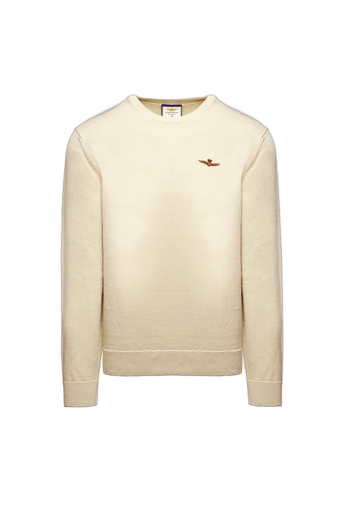 Aeronautica Militare Maglioni 252MA1611UL00506 GIROCOLLO LOGO BASICO Grigio