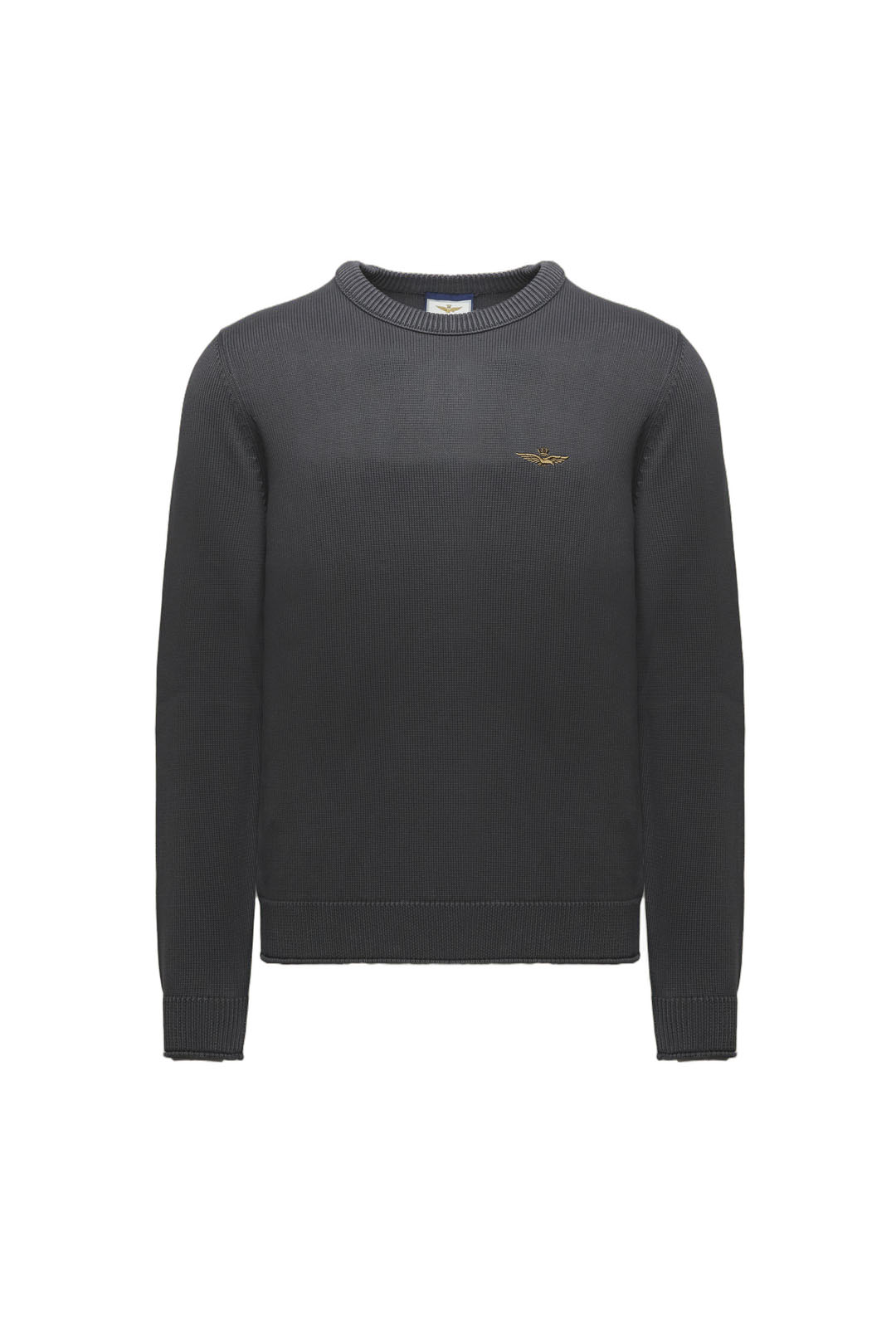 Aeronautica Militare Maglioni 252MA1611UL00506 GIROCOLLO LOGO BASICO Nero