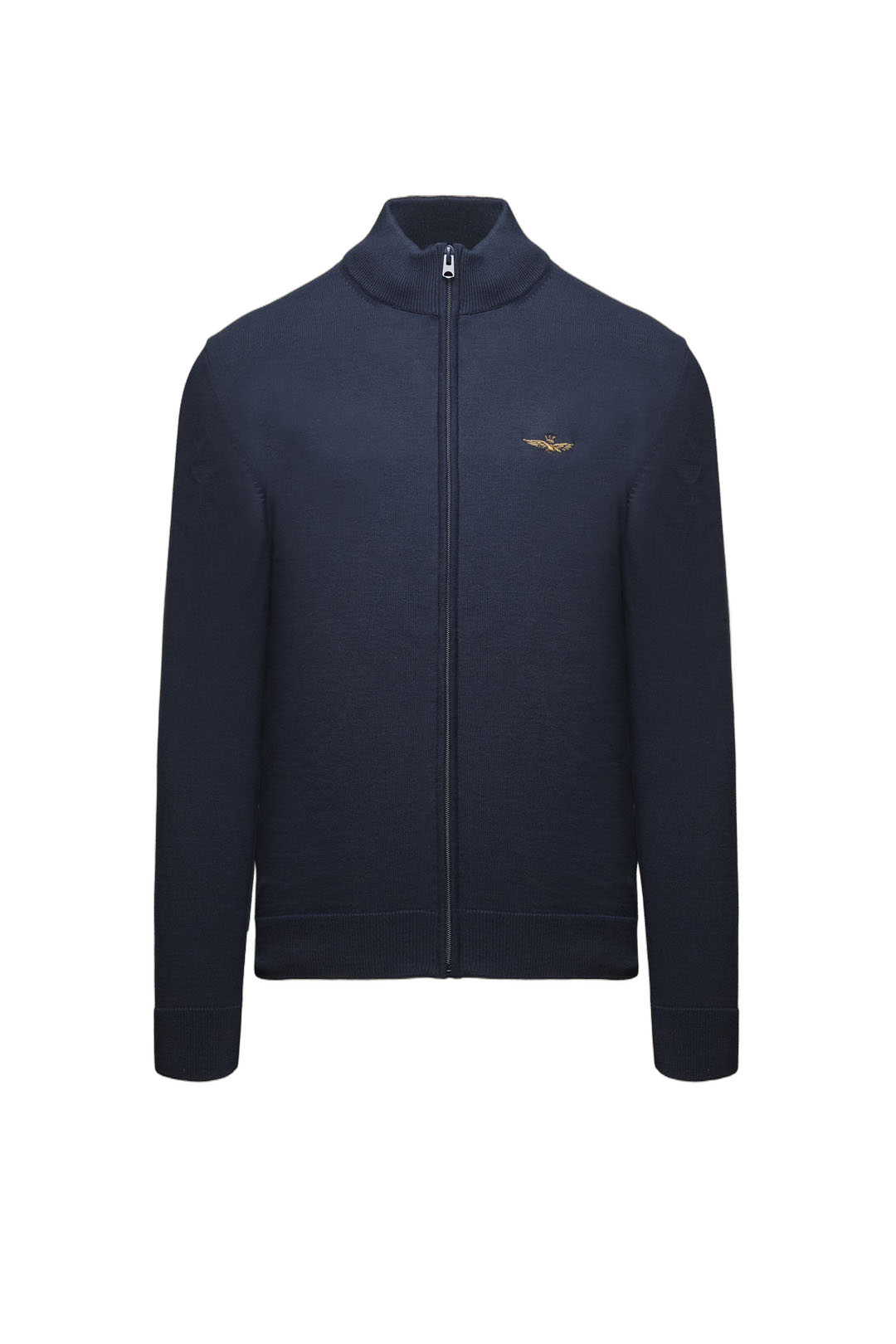 Aeronautica Militare Felpe 252MA1580UL00506 FULL ZIP SENZA CAPPUCCIO Blu