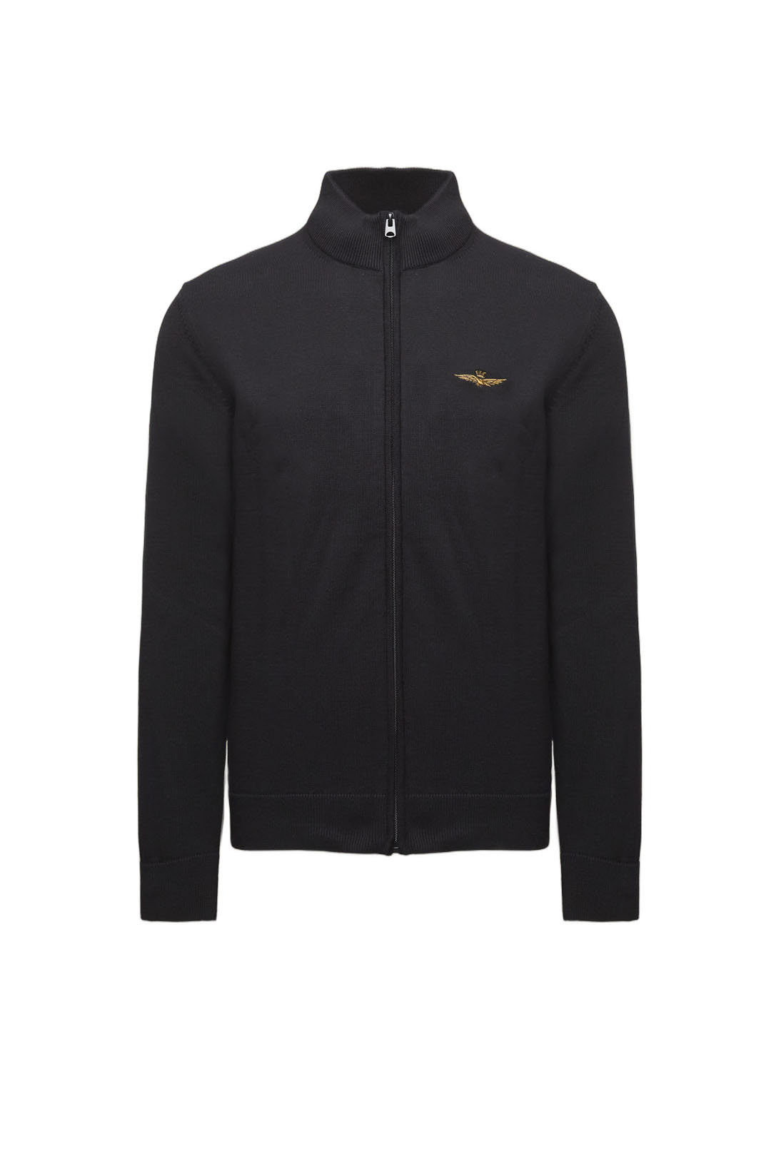 Aeronautica Militare Felpe 252MA1580UL00506 FULL ZIP SENZA CAPPUCCIO Nero