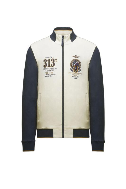Aeronautica Militare Felpe FULL ZIP FRECCE TRICOLORI Grigio