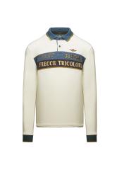 Aeronautica Militare Polo MANICA LUNGA FRECCE TRICOLORI Grigio