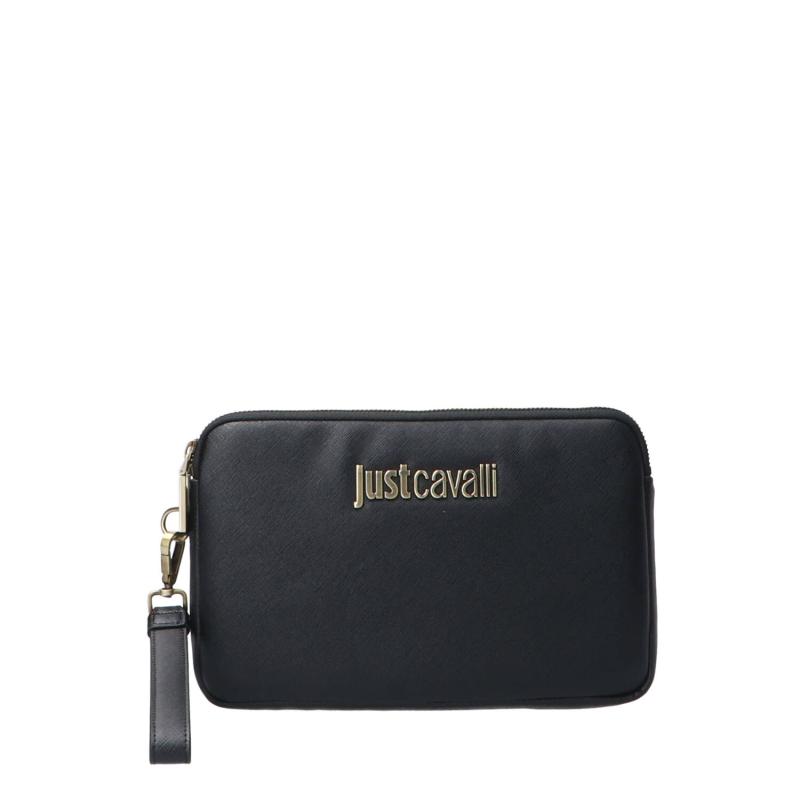 Just Cavalli Pochette Pochette JC METAL LETTERING STYLE 7 Nero