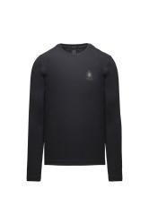 Aeronautica Militare T-shirt 252TS2468UJ00703 MANICHE LUNGHE FRECCE TRICOLORE Nero