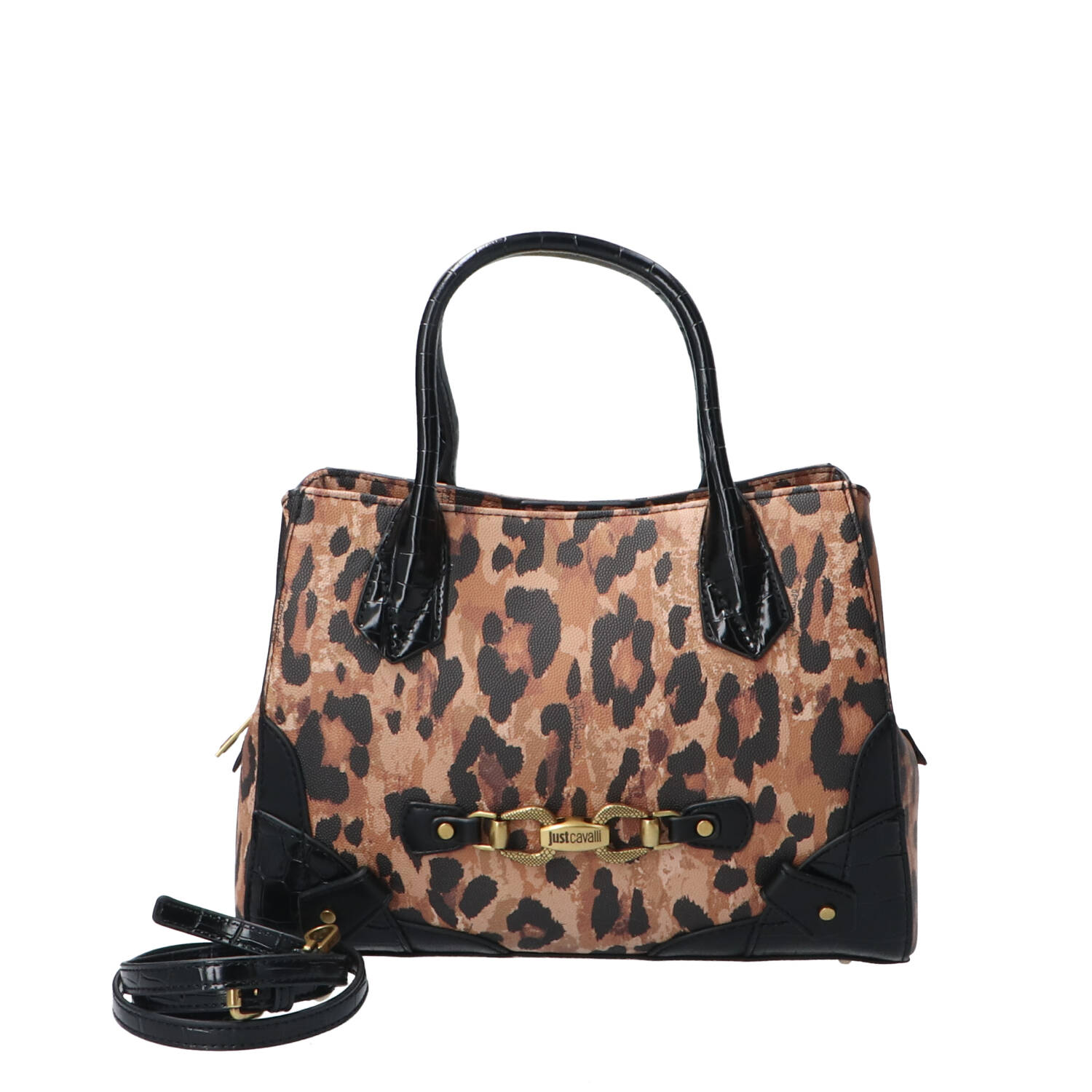 Just Cavalli Borse a mano Borse a mano JC H- SNAKE BITE STYLE 1 Marrone leopardato