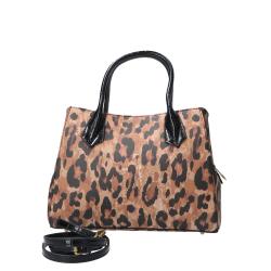 Borse a mano JC H- SNAKE BITE STYLE 1 Marrone leopardato