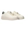 Sneakers GB971 Eco leather charm logo Bianco