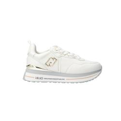 Sneakers Maxi wonder 01 calf platform bianco latte
