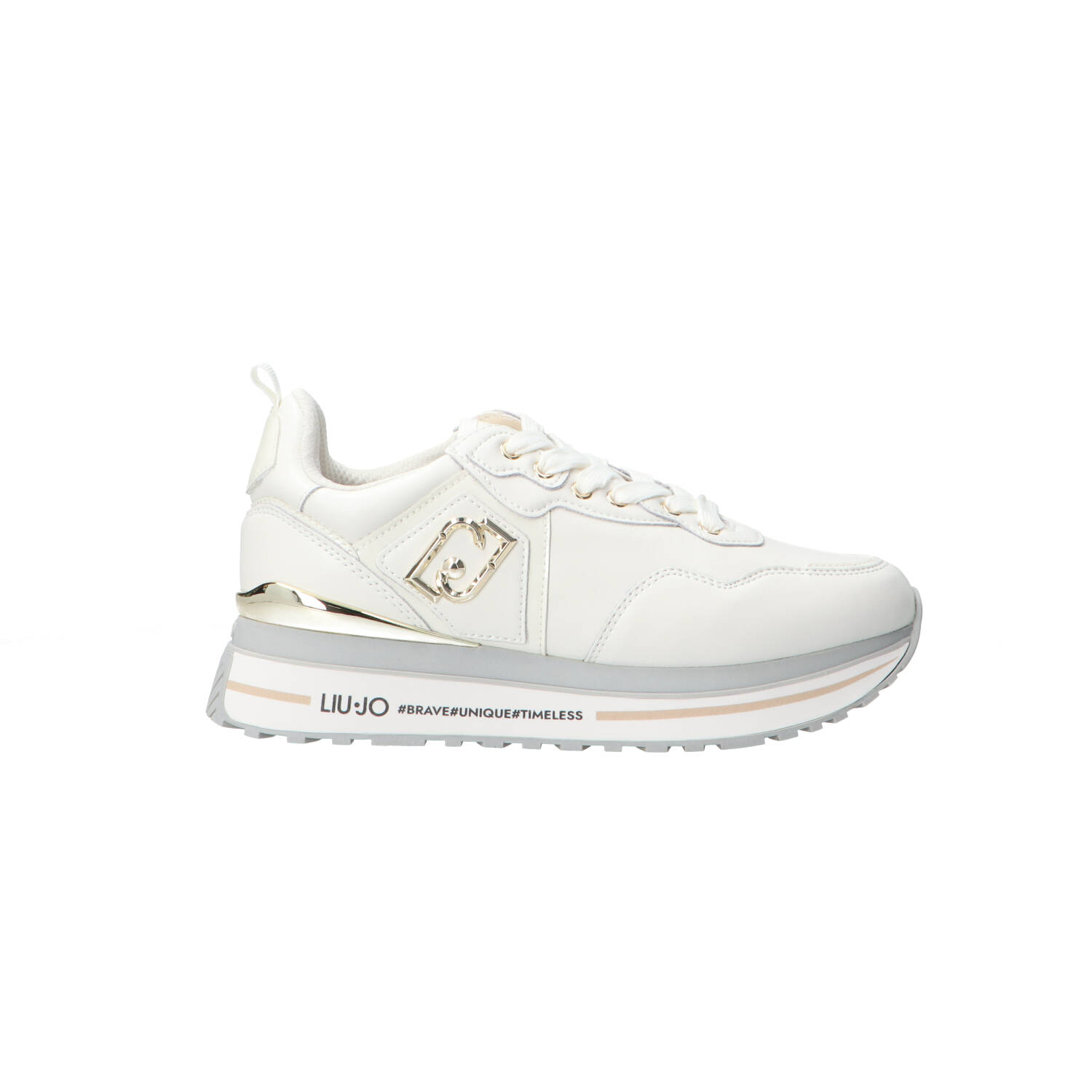 Liu Jo Sneakers Sneakers Maxi wonder 01 calf platform bianco latte