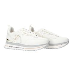 Sneakers Maxi wonder 01 calf platform bianco latte