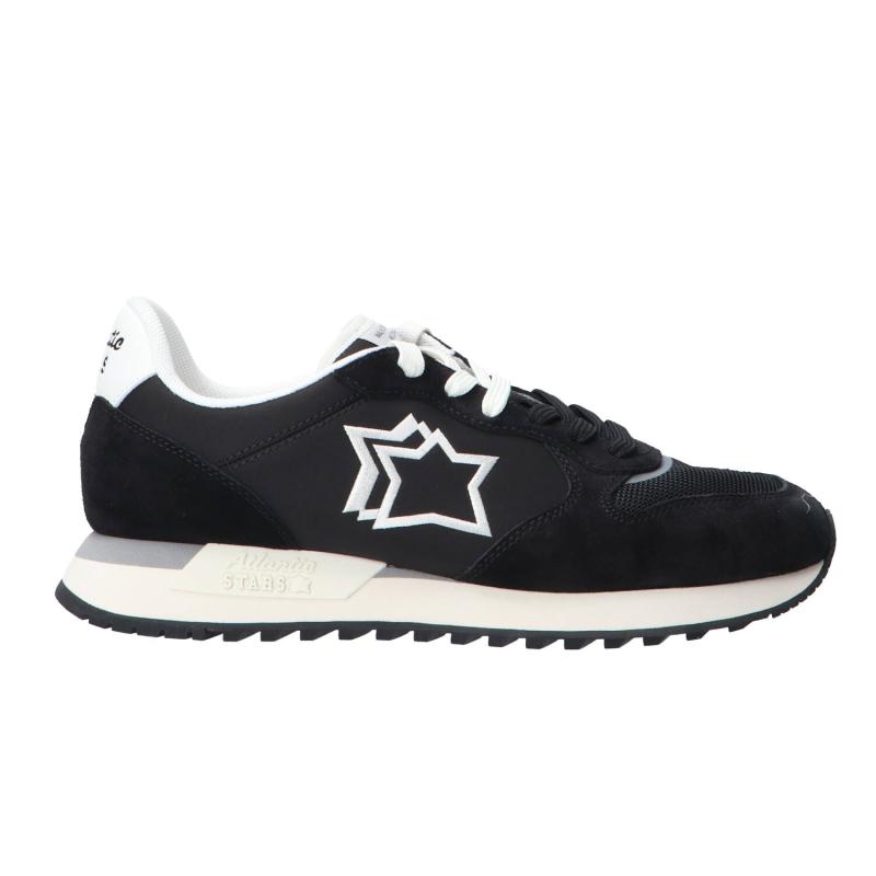 Atlantic Stars Sneakers Sneakers Mennea pelle e suede Nero