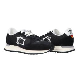 Sneakers Mennea pelle e suede Nero