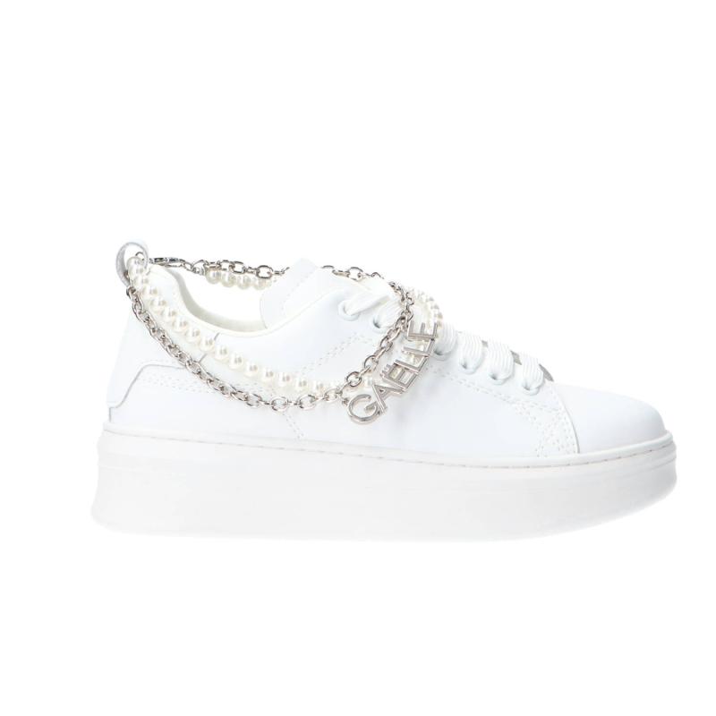 Gaelle Paris Sneakers Sneakers Addict in action leather ai25 Argento perle