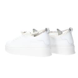Sneakers Addict in action leather ai25 Argento perle