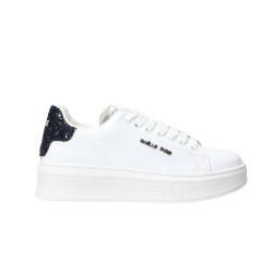Sneakers Addict in action leather ai25 Bianco glitter