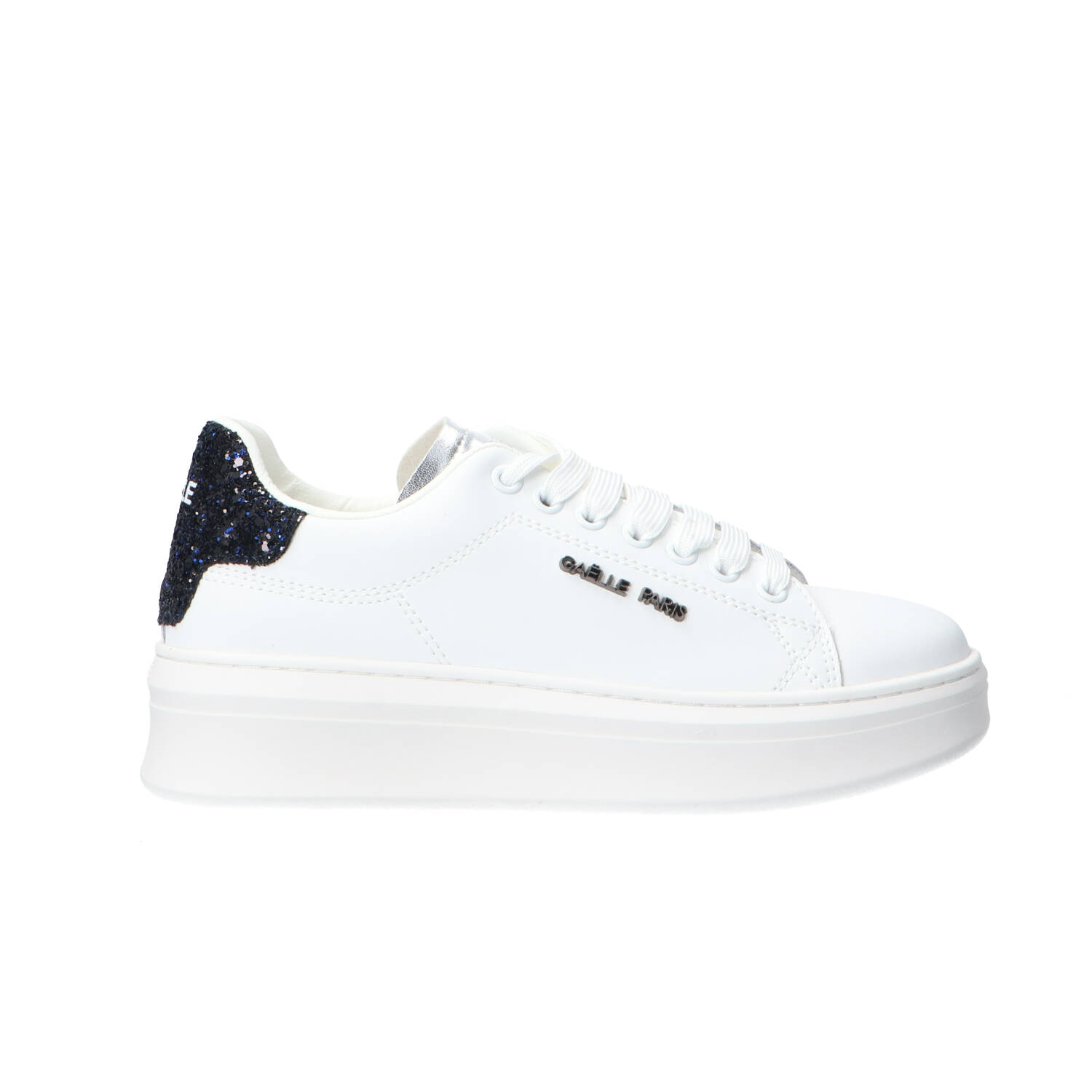 Gaelle Paris Sneakers Sneakers Addict in action leather ai25 Bianco glitter