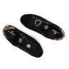 Sneakers GB989 suede heart charm logo Nero