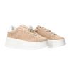 Sneakers GB989 suede heart charm logo Beige