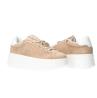Sneakers GB989 suede heart charm logo Beige