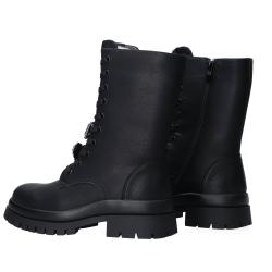 Anfibi GR597 charm logo Nero