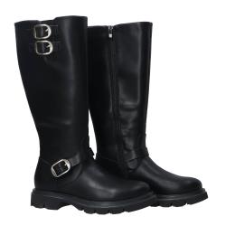 Stivaletti e Stivali GR616 Doppia fibbia Nero