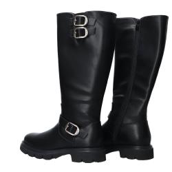 Stivaletti e Stivali GR616 Doppia fibbia Nero